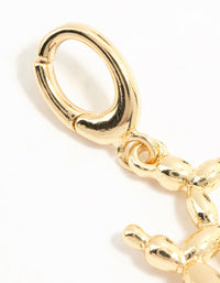 Gold Plated Balloon Dog Charm - link has visual effect only
