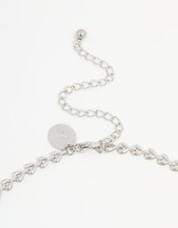 Waterproof Stainless Steel Mini Heart Link Necklace - link has visual effect only