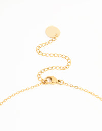 Waterproof Gold Plated Stainless Flower Charm Necklace - link has visual effect only