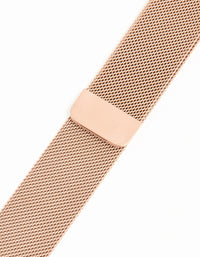 Rose Gold Mesh Strap 42/44/45 mm - link has visual effect only