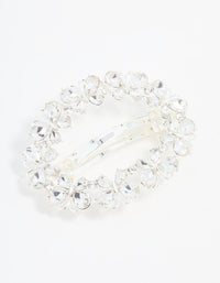 Silver Diamante Butterfly Wreath Hair Clip - link has visual effect only