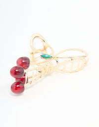 Gold Cherry Claw Clip - link has visual effect only