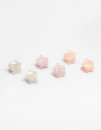 Acrylic Mini Daisy Claw Clips 6-Pack - link has visual effect only