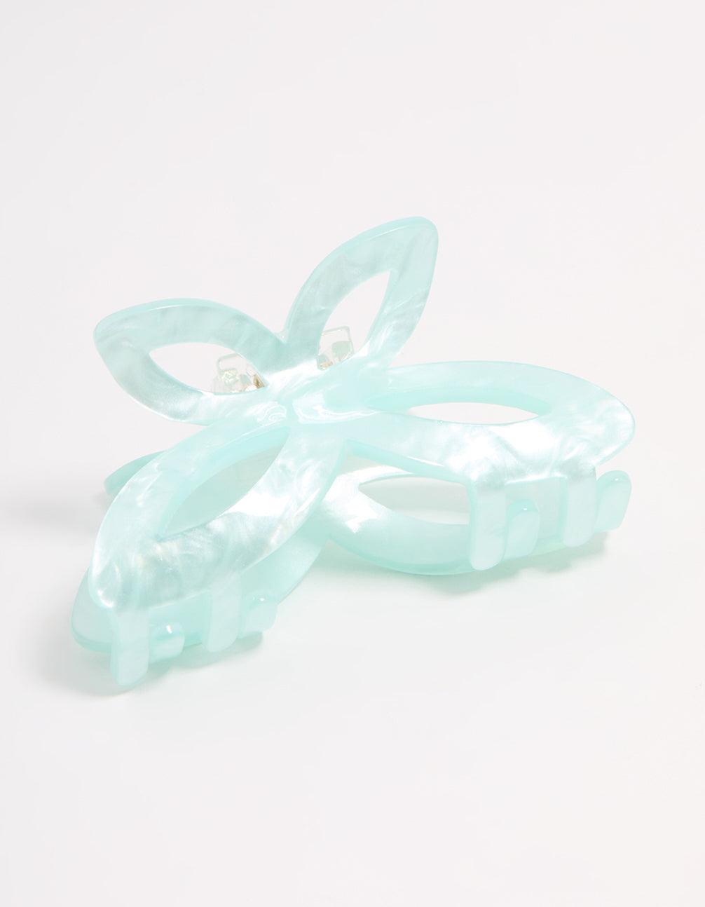 Blue Acrylic Butterfly Claw Clip