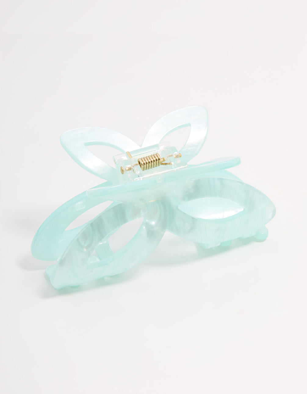 Blue Acrylic Butterfly Claw Clip