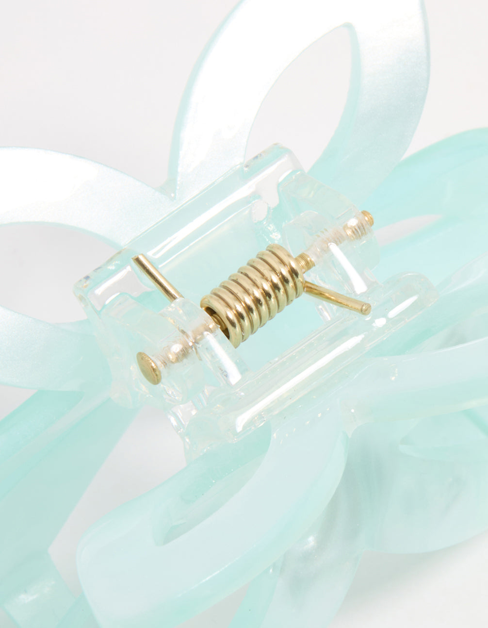 Blue Acrylic Butterfly Claw Clip