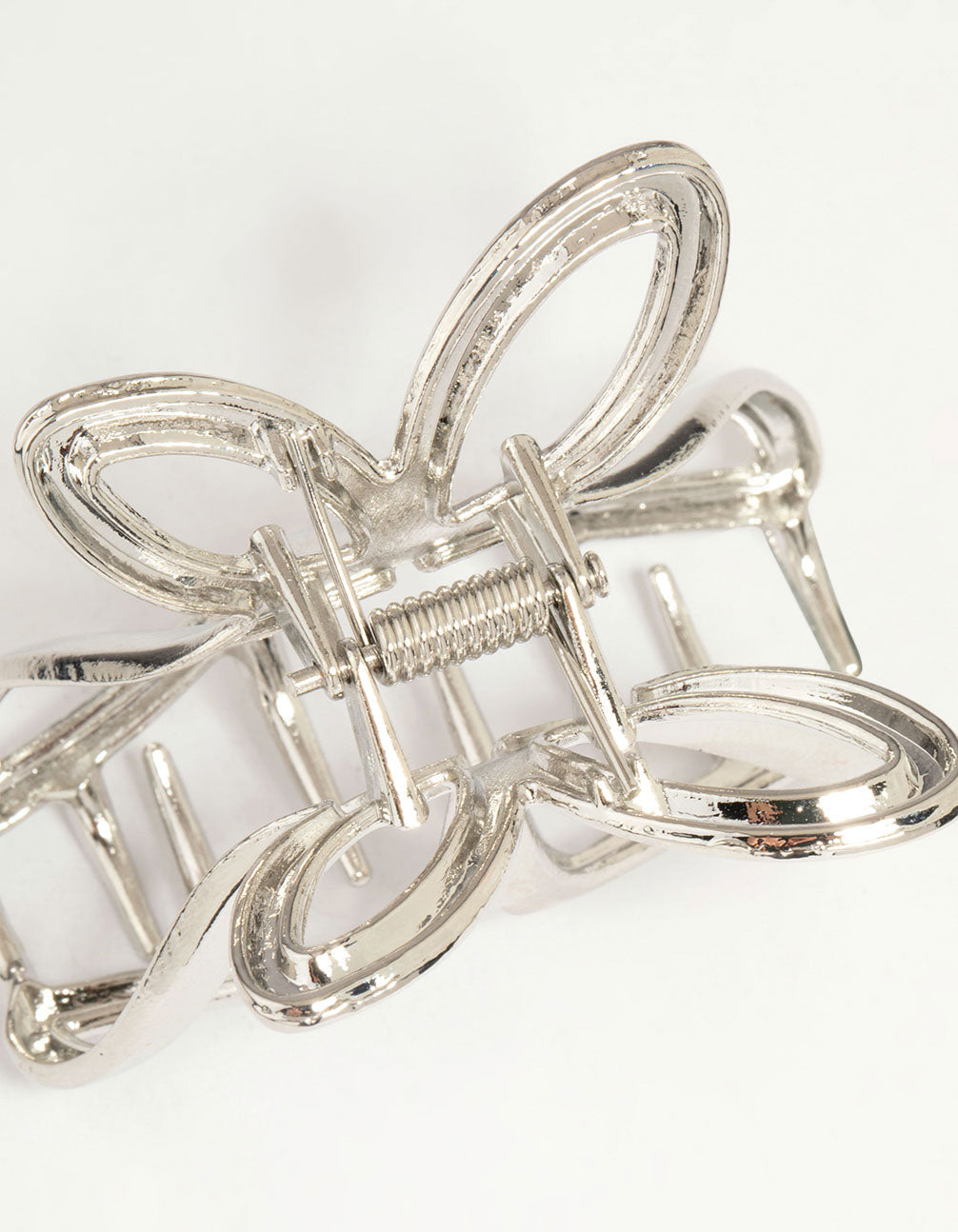 Silver Butterfly Claw Clip