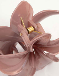 Dusty Pink Frangipani Claw Clips 3-Pack - link has visual effect only
