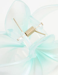 Blue Ombre Pearlised Frangipani Flower Claw Clip - link has visual effect only