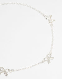 Sterling Silver Bow Bracelet - link has visual effect only