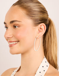 Silver Mixed Size Hoop Earrings 2-Pack - link has visual effect only