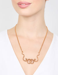 Gold Snake Pendant Necklace - link has visual effect only