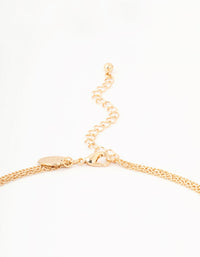 Gold Snake & Eye Layered Necklace - link has visual effect only
