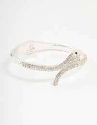 Silver Diamante Snake Wrist Cuff - link has visual effect only