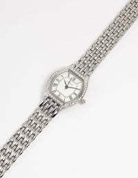 Silver Diamante Roman Numeral Small Watch - link has visual effect only