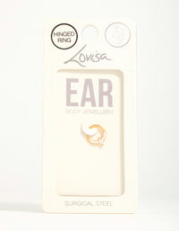 Gold Plated Surgical Steel Diamante Crown Ear Clicker - link has visual effect only