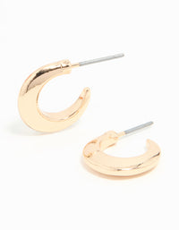 Gold Mini Hoop Earrings - link has visual effect only
