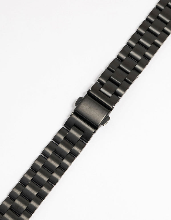 Black Coated Metal Watch Strap 38/40/41 mm
