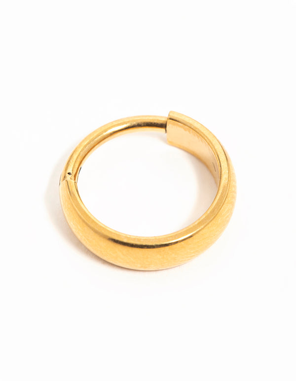 Gold Plated Surgical Steel Round Full Hoop Belly Bar