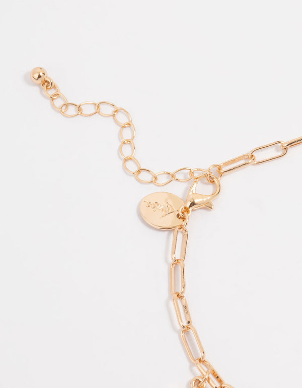 Gold Celestial Charm Anklet