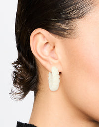 Acrylic Twisted Hoop Earrings - link has visual effect only