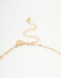 Gold Molten Disc Long Necklace - link has visual effect only