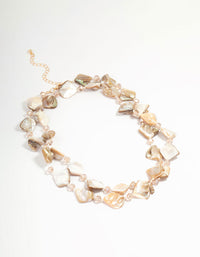 Genuine Shell Long Organic Necklace - link has visual effect only