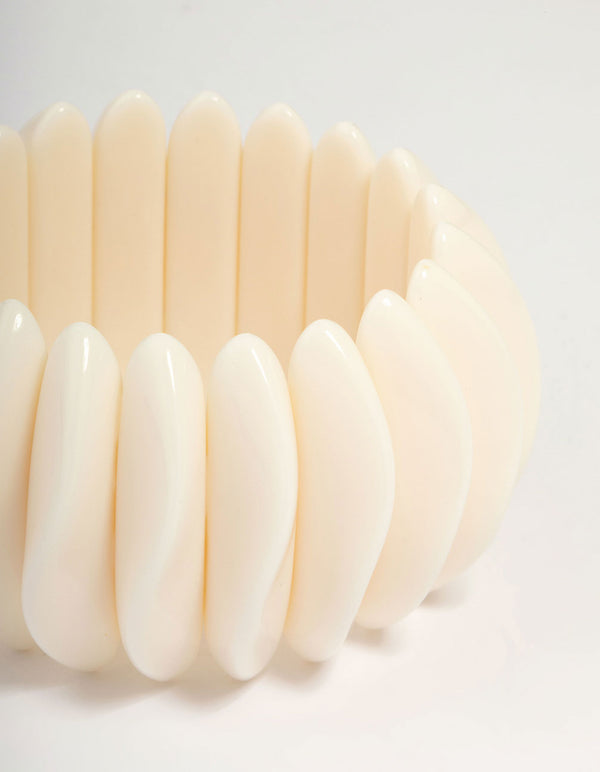 Acrylic Disc Stretch Bracelet