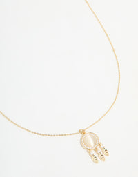 Gold Plated Dream Catcher Necklace - link has visual effect only