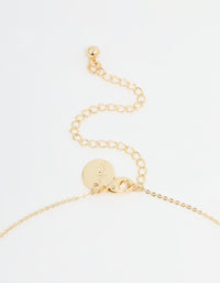 Gold Plated Pearl & Cubic Zirconia Chunky Bow Y-Necklace - link has visual effect only