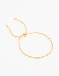 Gold Plated Simple Rope Bracelet - link has visual effect only
