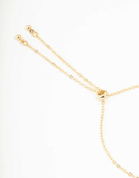 Gold Plated Cubic Zirconia Oval & Round Toggle Bracelet - link has visual effect only