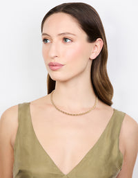 Gold Plated Diamante Fireball Chain Necklace - link has visual effect only