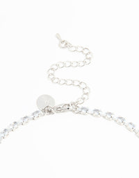 Silver Plated Pearl Oval Necklace & Earring Set - link has visual effect only