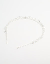 Silver  Wavy Vine Headband - link has visual effect only