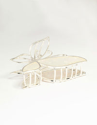Silver Acrylic Butterfly Claw Clip - link has visual effect only