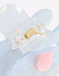 Blue & Pink Acrylic Daisy Small Claw Clip - link has visual effect only