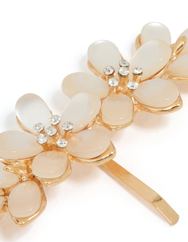 Gold Flower Hair Hook