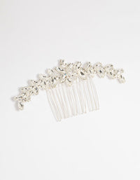 Silver Diamante Large Marquise Hair Comb - link has visual effect only