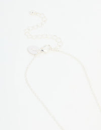 Kids Silver Ombre Diamante Heart BFF Pendant Necklace Set - link has visual effect only