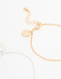 Kids Mixed Metal Flower & Butterfly Best Friends Bracelets 3-Pack - link has visual effect only