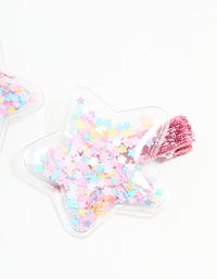 Kids Star Shaker Hair Clips 2-Pack - link has visual effect only
