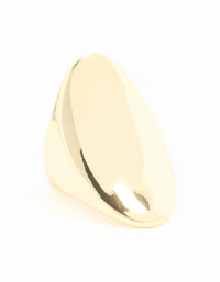 Gold Plated Large Oval Ring - link has visual effect only