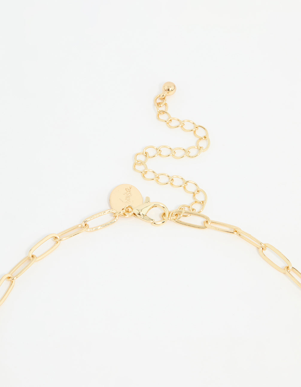 Gold Plated Cross & Pearl Charm Necklace