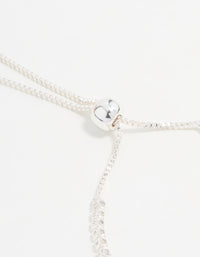 Silver Cubic Zirconia Butterfly Bracelet - link has visual effect only