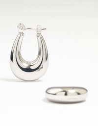 Waterproof Stainless Steel Half Hoop Earrings - link has visual effect only