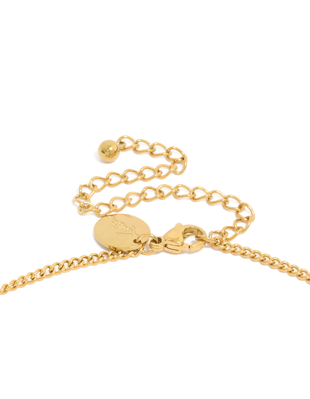 Waterproof Gold Plated Stainless Steel Cubic Zirconia Evil Eye Pendant Necklace