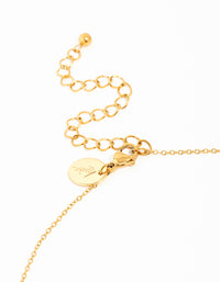 Waterproof Gold Plated Stainless Steel Strawberry & Flower Pendant Necklace - link has visual effect only