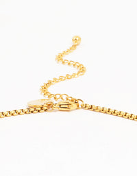 Waterproof Gold Plated Stainless Steel Cubic Zirconia Cluster Charm Necklace - link has visual effect only