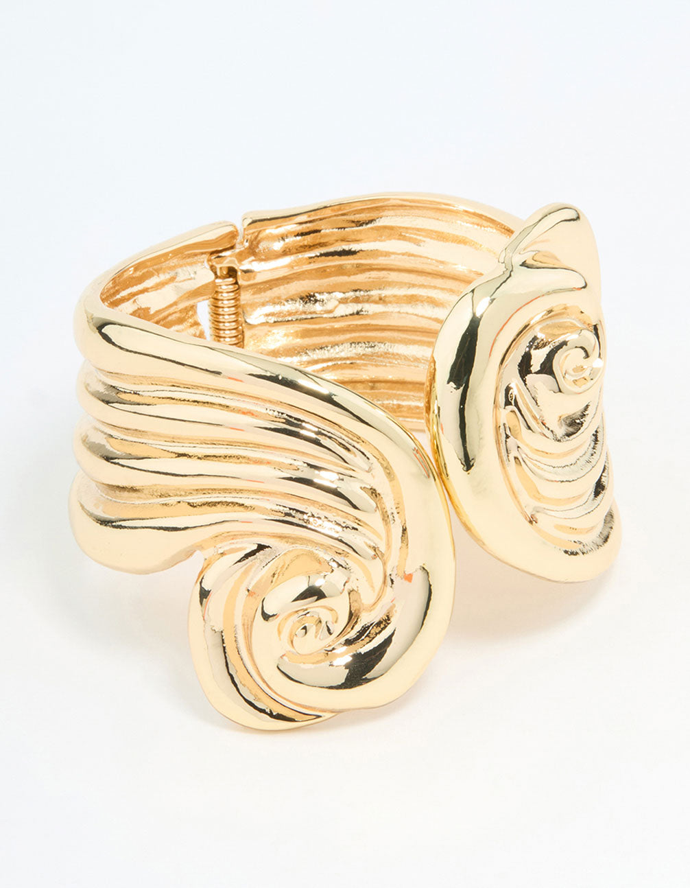Gold Swirled Wrist Cuff